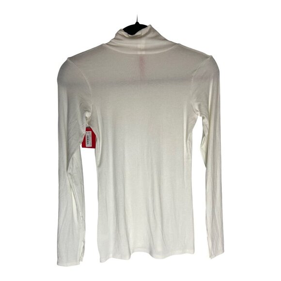 NWT SPANX Long-Sleeve Turtleneck Top Powder-sz Medium - Picture 5 of 8